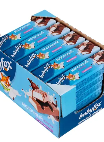 «Babyfox» шоколадный батончик с молочной начинкой 45 г