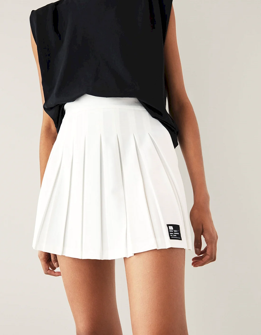 Белая теннисная юбка бершка