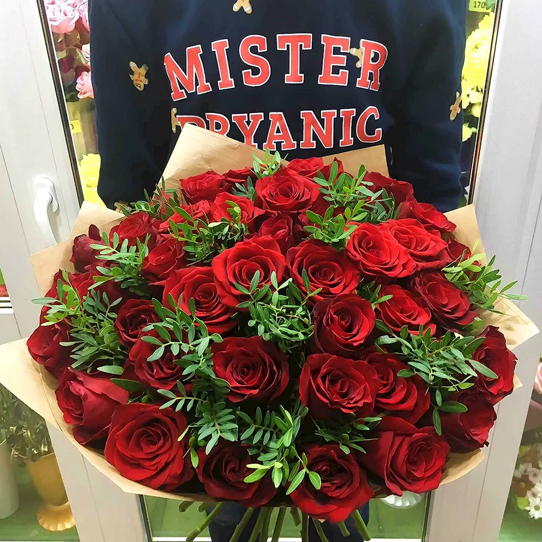 Букет красных роз