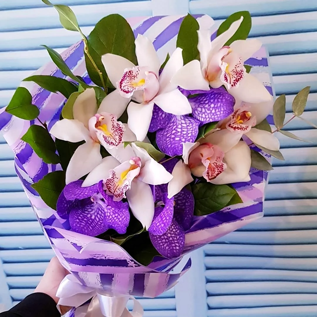 Букет с орхидеей фаленопсис