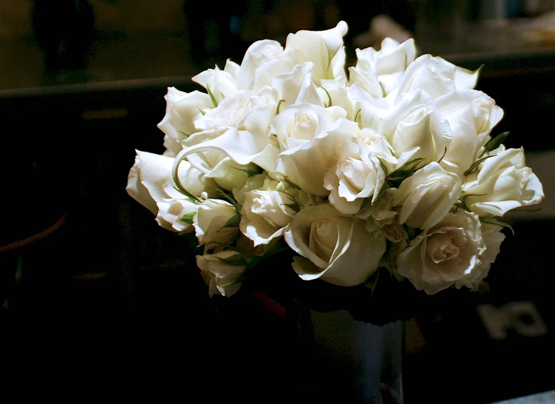 Букет Вечерний белых роз