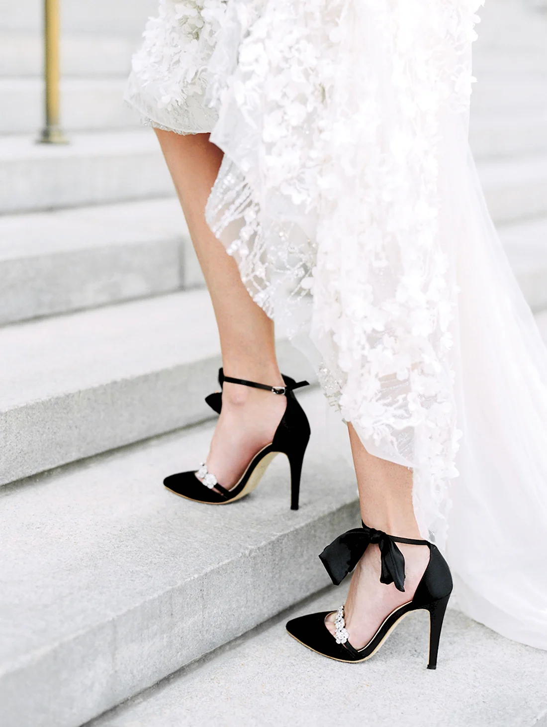Черные туфли на свадьбу невесте