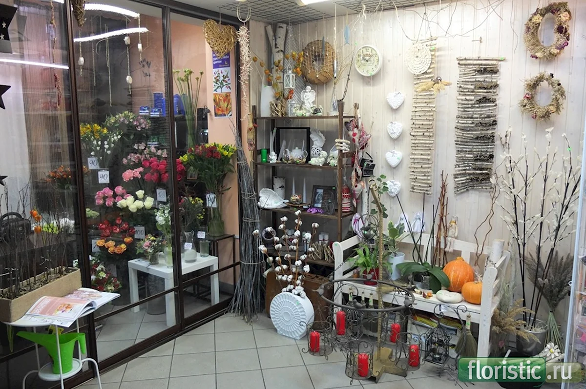 Декор цветочного магазина
