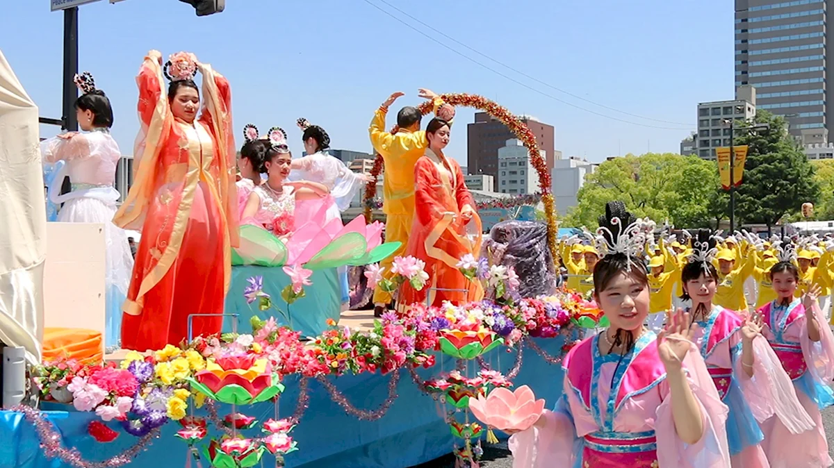 Фестиваль цветов хана Мацури в Японии