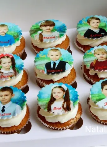 Капкейки на выпускной в детском саду