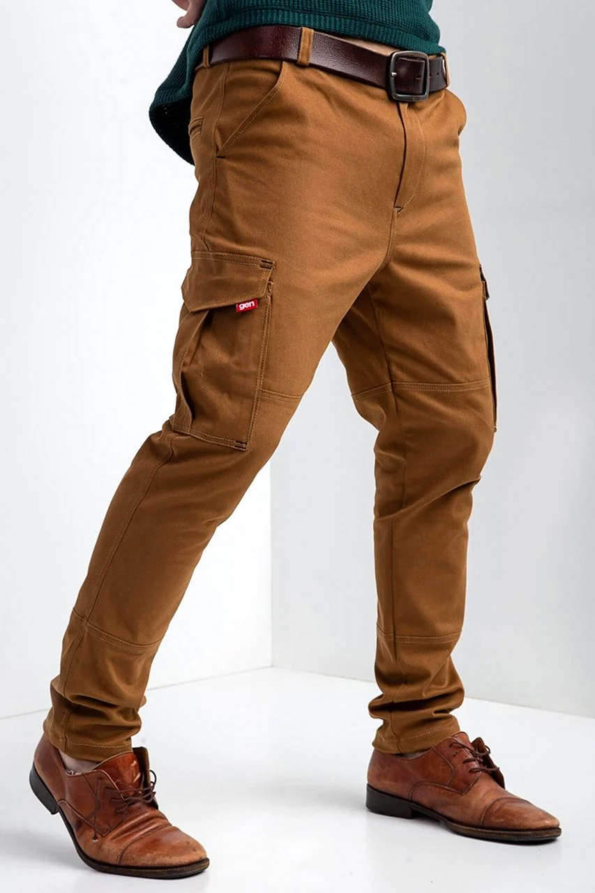 Коричневые штаны карго мужские