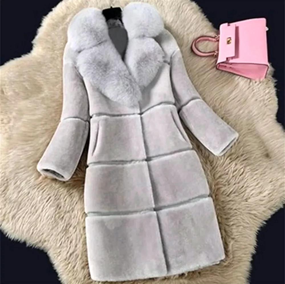Мех Кёрли пальто Luxury fur