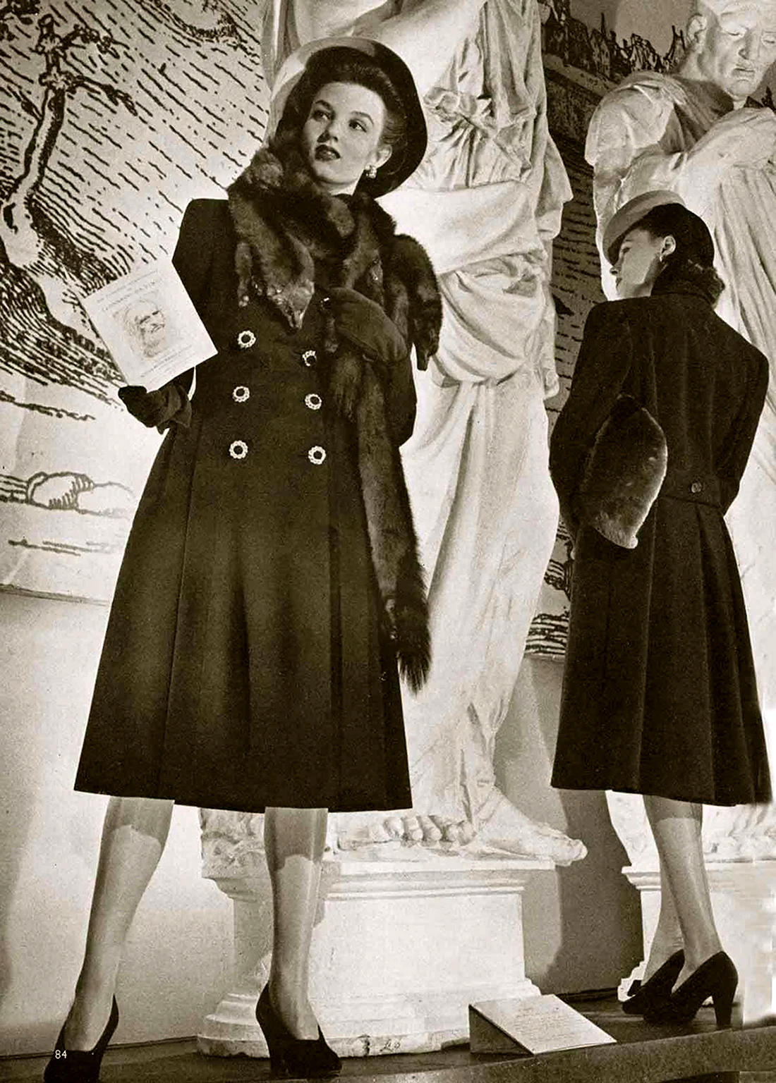 Мода 1930е зимняя