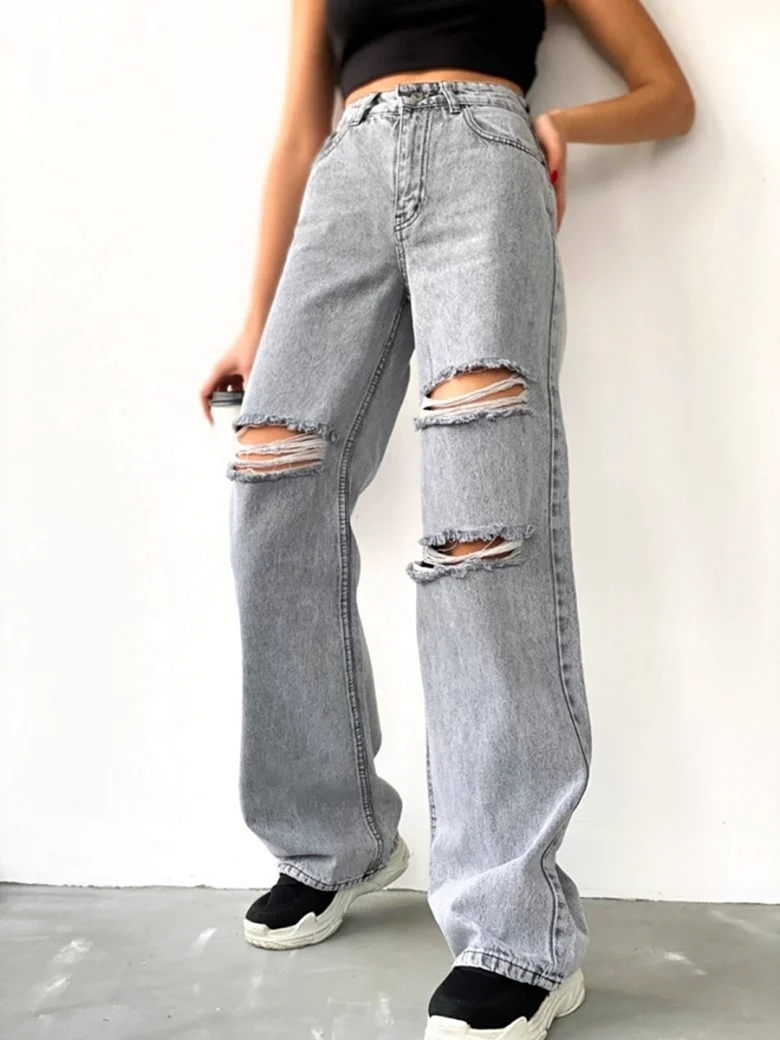 Модные джинсы трубы