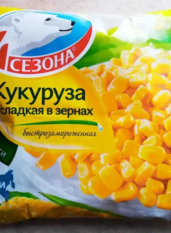Мороженое сладкая кукуруза