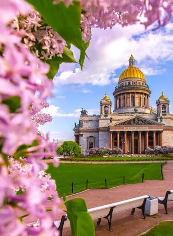 Петербург Исаакиевский собор Весна