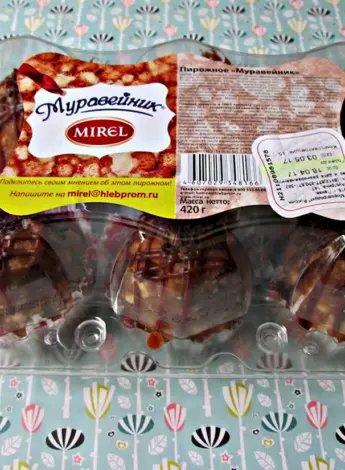 Пятерочка пирожное Муравейник Мирель
