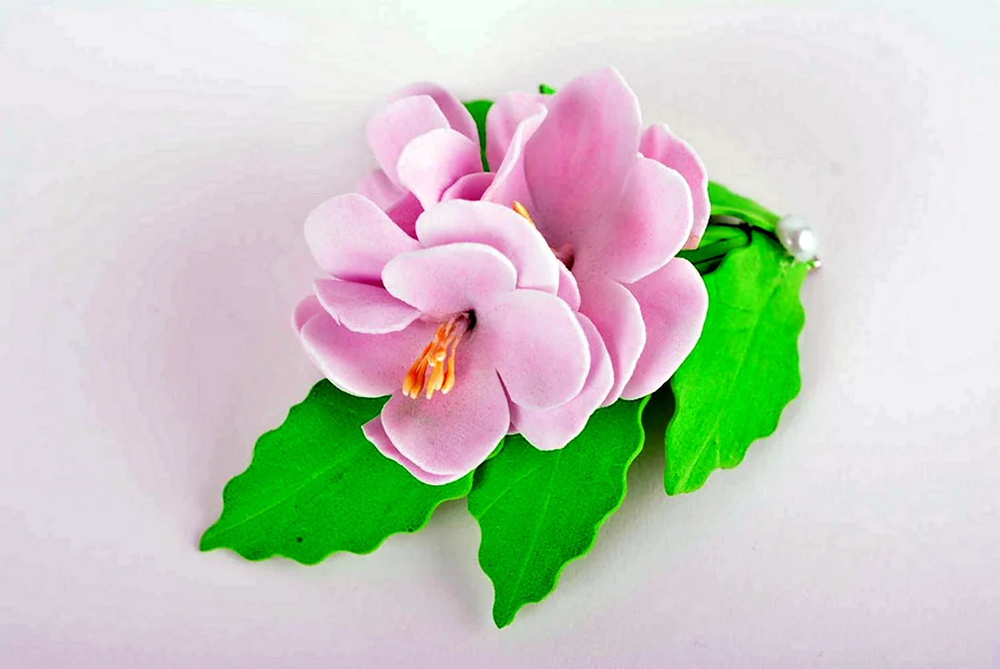 Плоские цветы из фоамирана