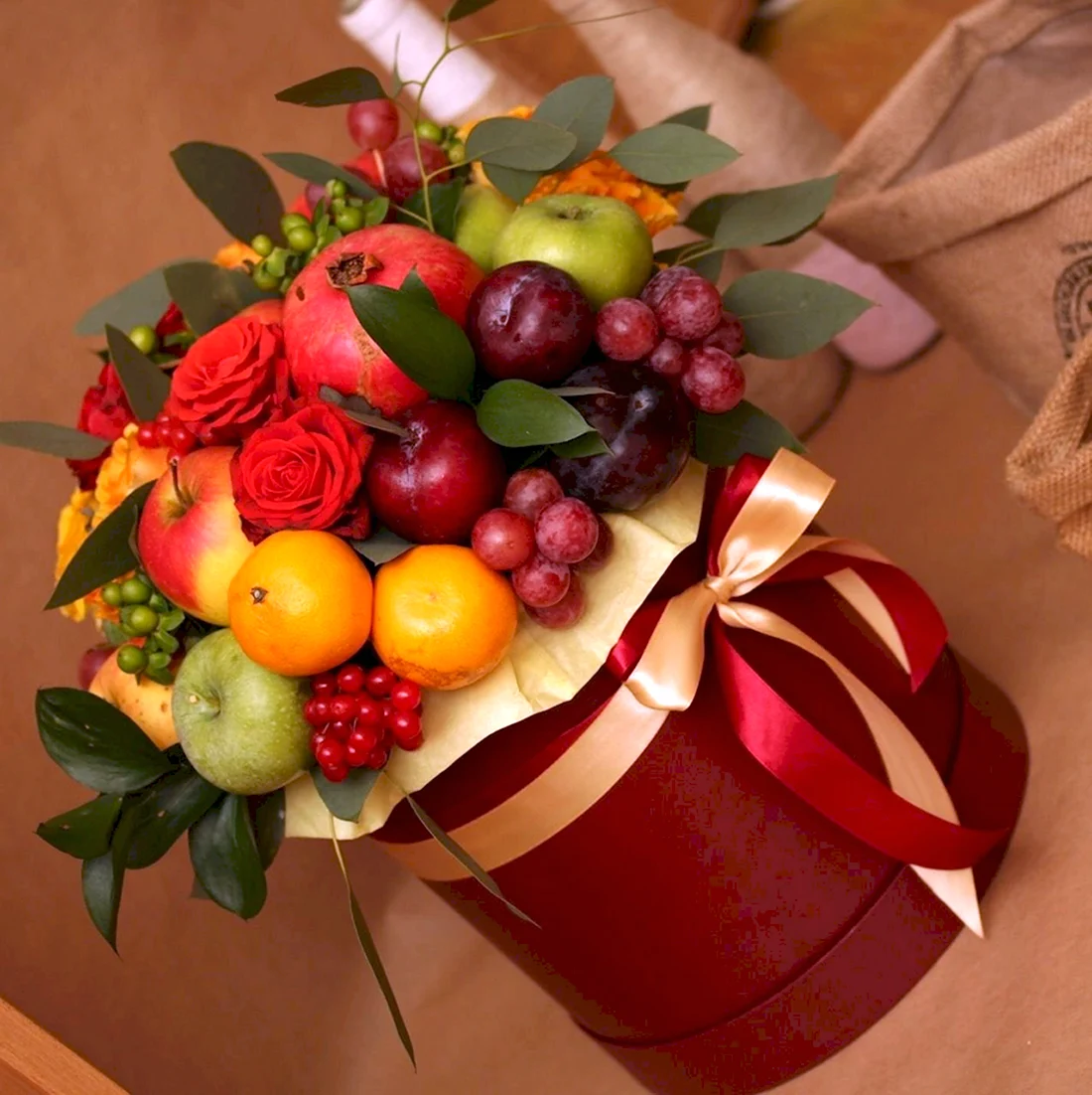 Подарки из фруктов композиции