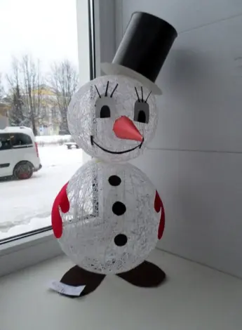 Поделка Снеговик