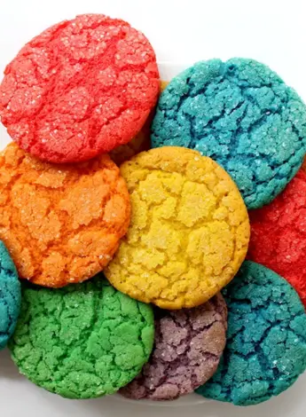 Разноцветное печенье