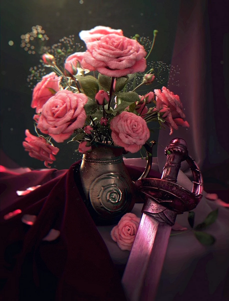Рыцарь с цветами