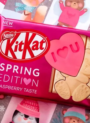 Шоколад Nestle Kitkat senses Spring Edition «Raspberry taste»