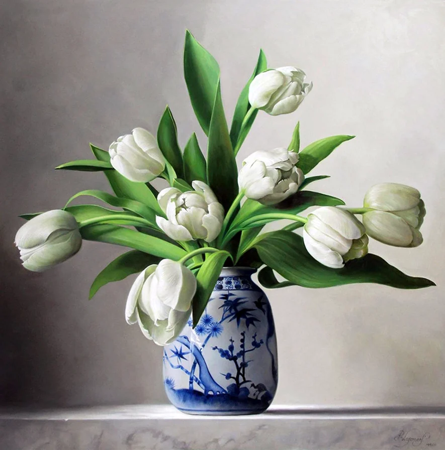 Тюльпаны картины Pieter Wagemans