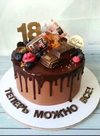 Торт на 18 лет парню
