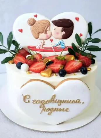 Торт на год свадьбы