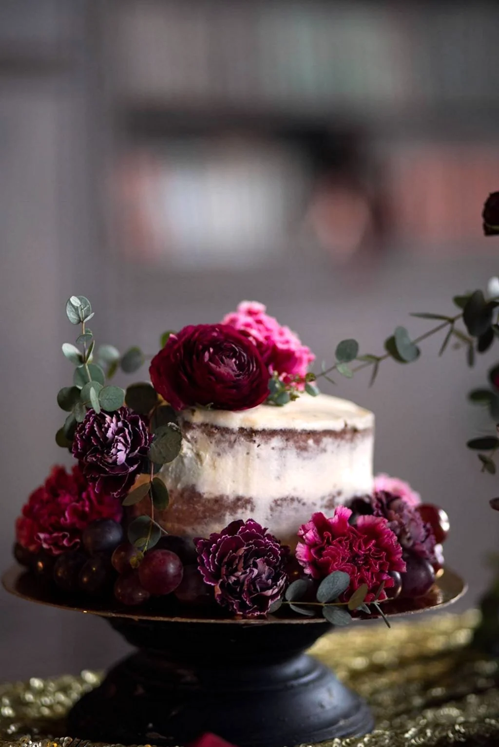 Торт в винном цвете