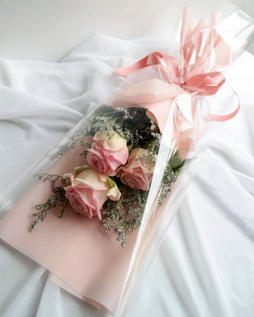 Цветы в красивой упаковке