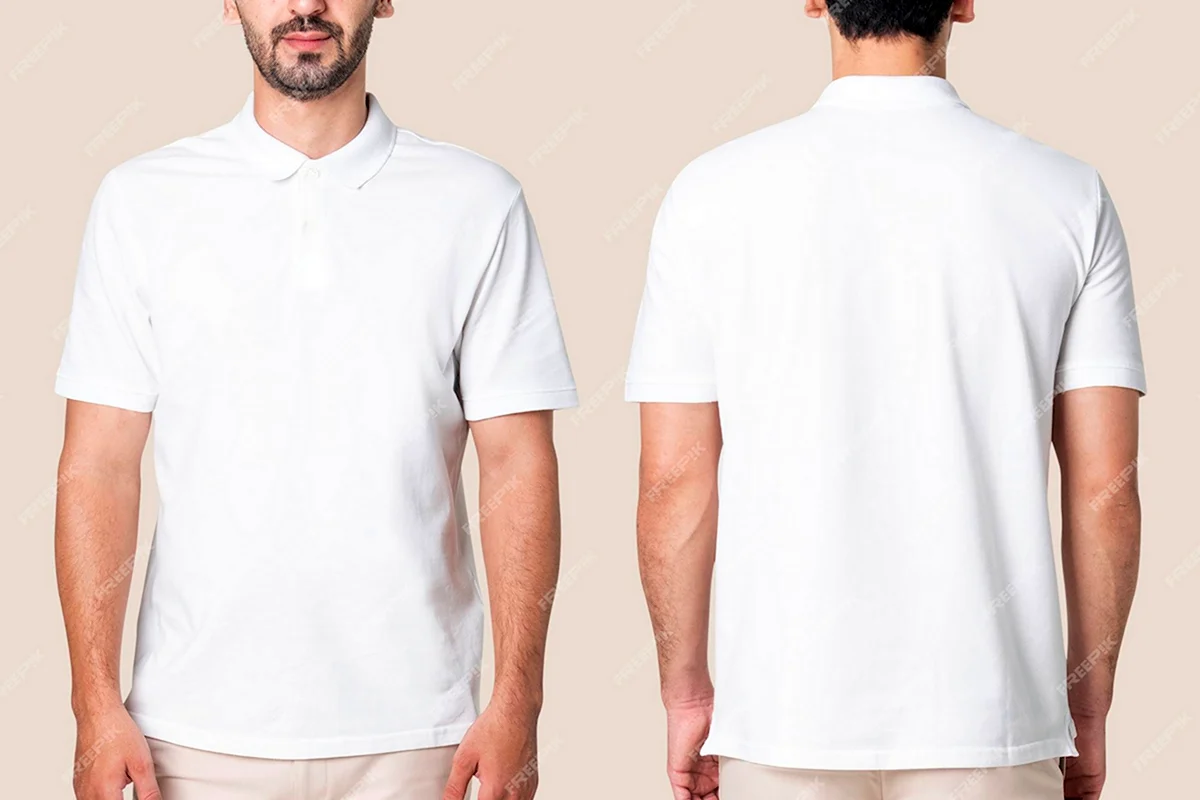 White Polo t-Shirt Mockup
