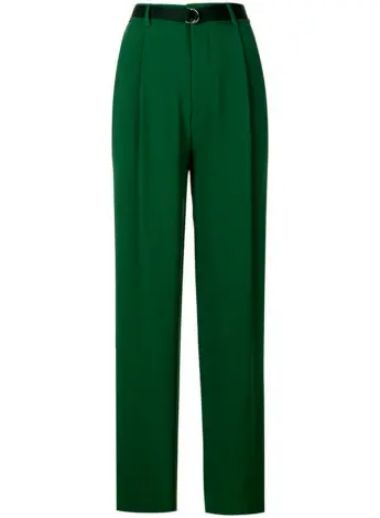 Зеленые брюки на белом фоне