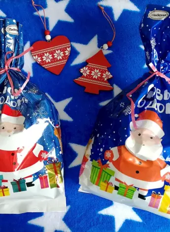 Акконд новогодний подарок мешок Деда Мороза