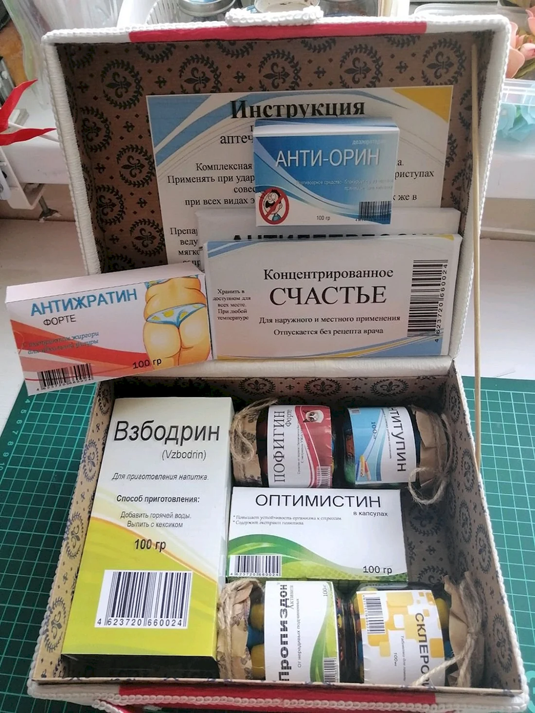 Аптечка с приколами в подарок