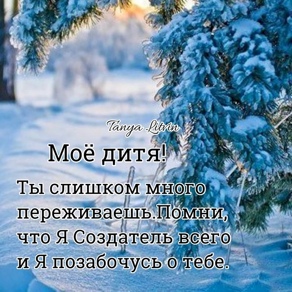 Благословений в зимний день