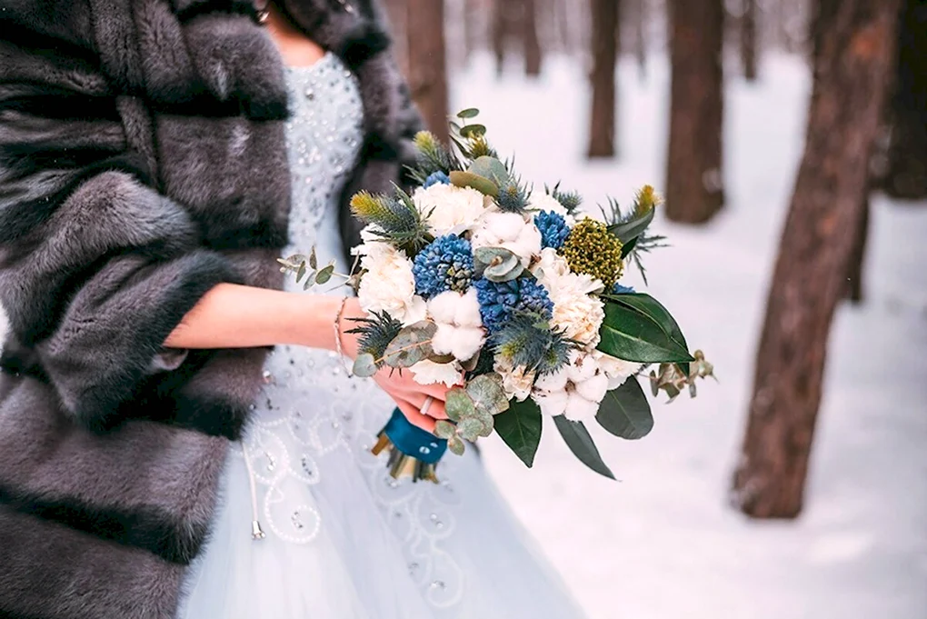 Букет невесты «зимний»