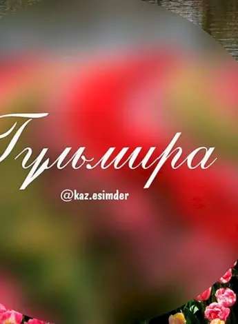 Гульмира надпись