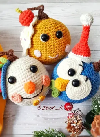 Игрушка шар амигуруми