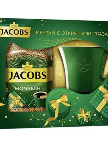 Jacobs набор кофе растворимый Monarch чашка