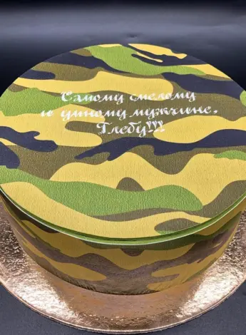 Камуфляжный торт
