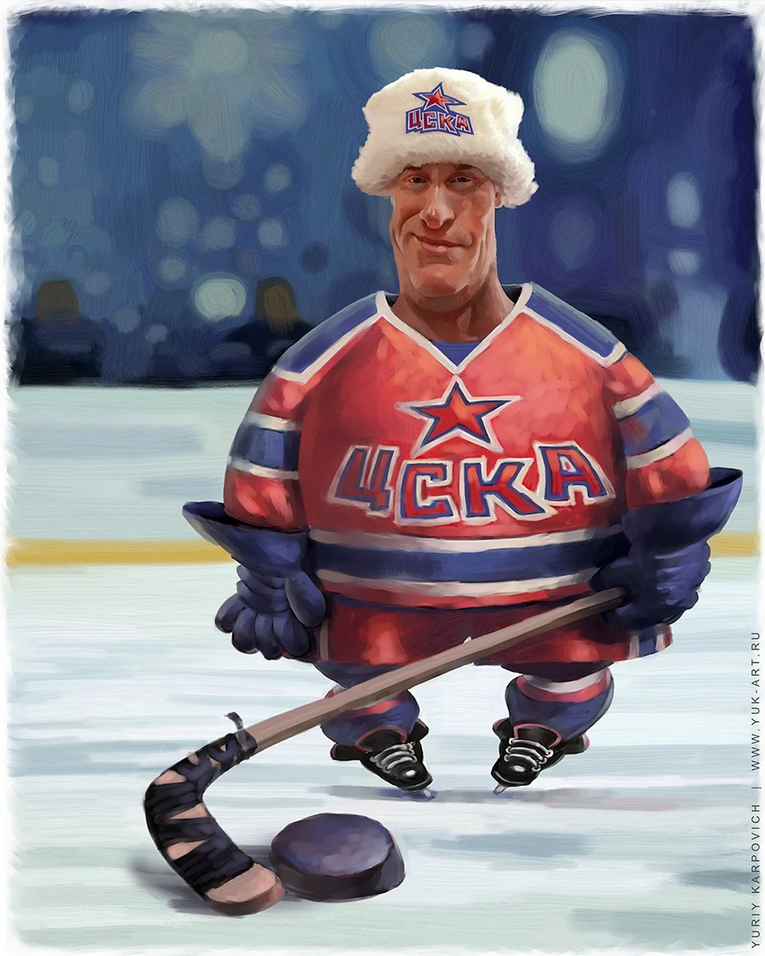 Хоккей карикатура