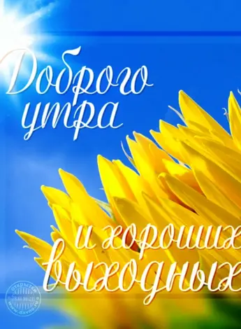 Хороших выходных