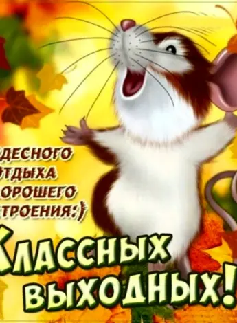 Хороших выходных