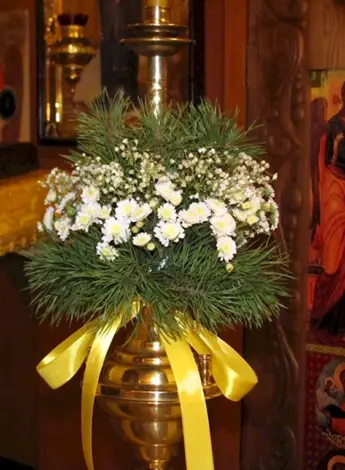Храмовая флористика вертеп