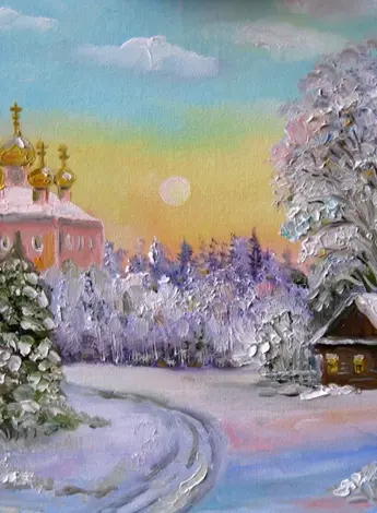 Художник Елена Москалева зимнее