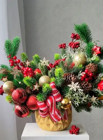 Хвойная экибана