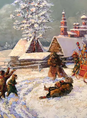 Константин Коровин зимние гулянья