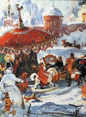 Константин Коровин. Святочные гуляния