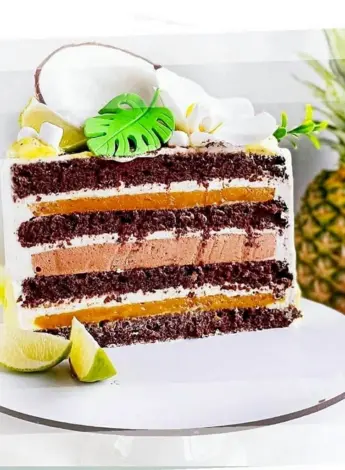 Красивый разрез торта