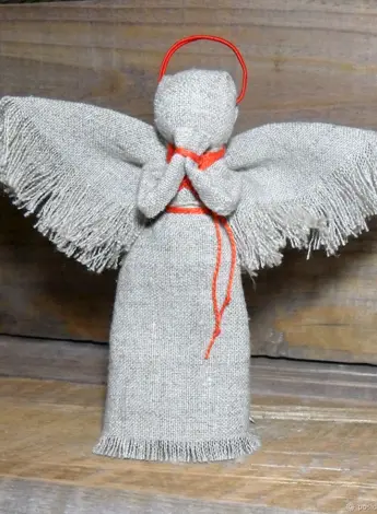 Народная кукла Рождественский ангел