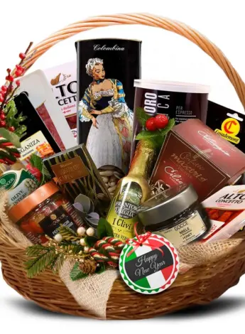 Новогодние продуктовые корзины