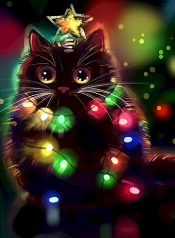 Новогодний кот