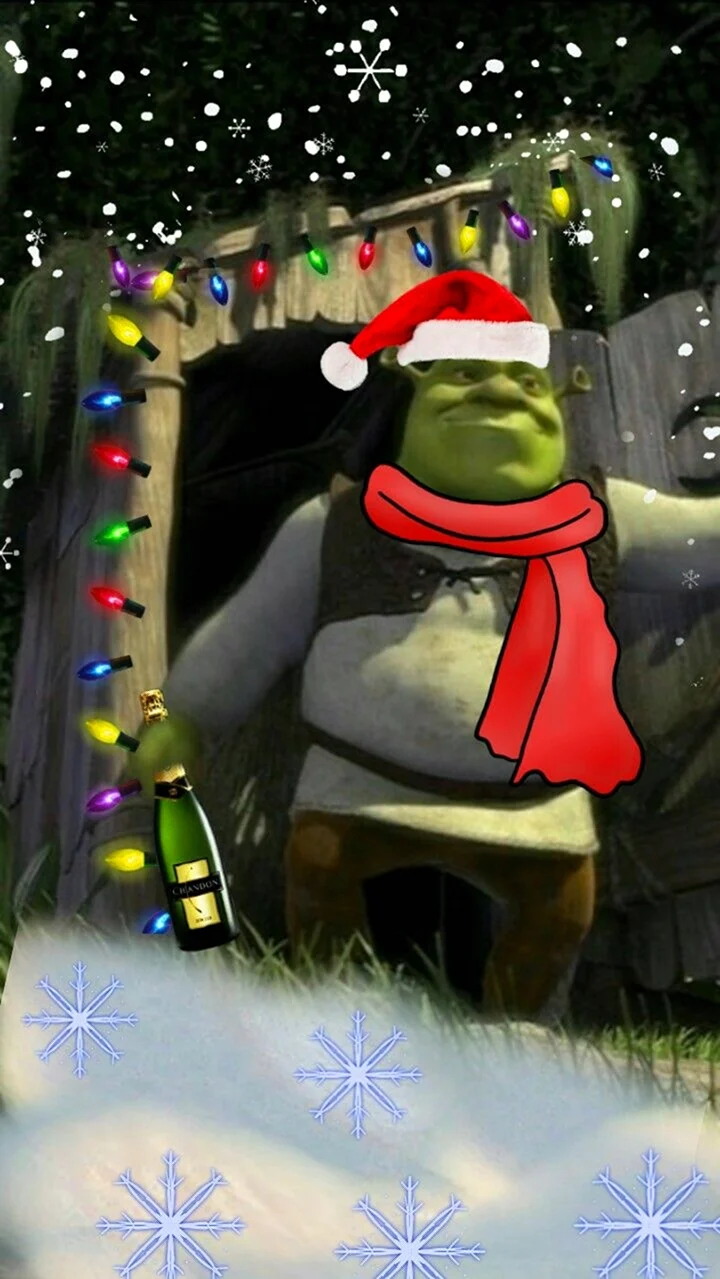 Новогодний Шрек